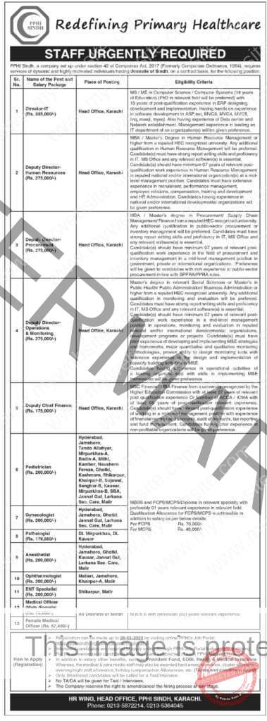 PPHI Sindh Job Opportunities 2 PPHI Sindh Job Opportunities