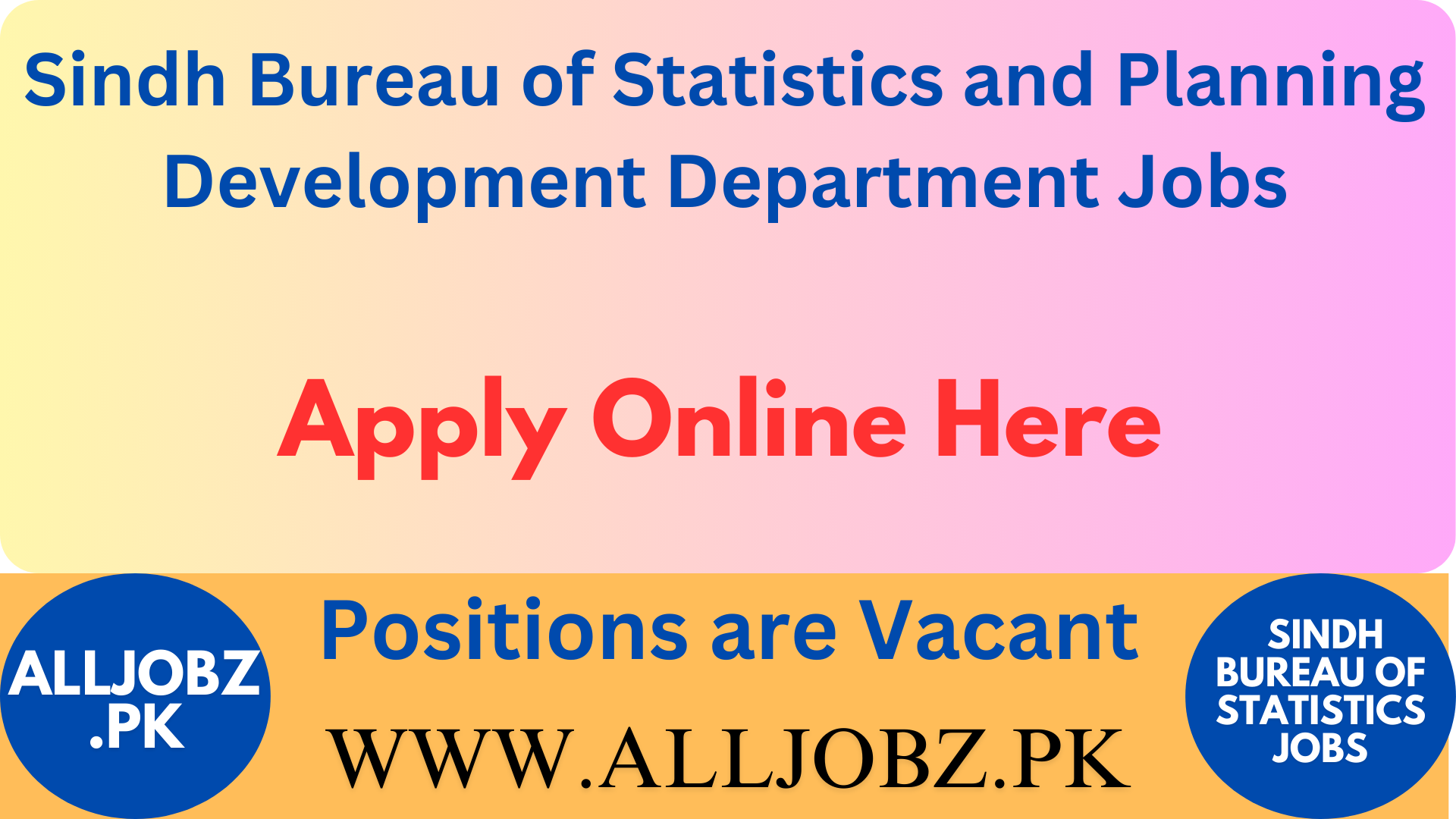 Sindh Bureau Of Statistics And Planning Development Department Jobs, Data Collector Jobs Pakistan, Field Enumerator Jobs Pakistan