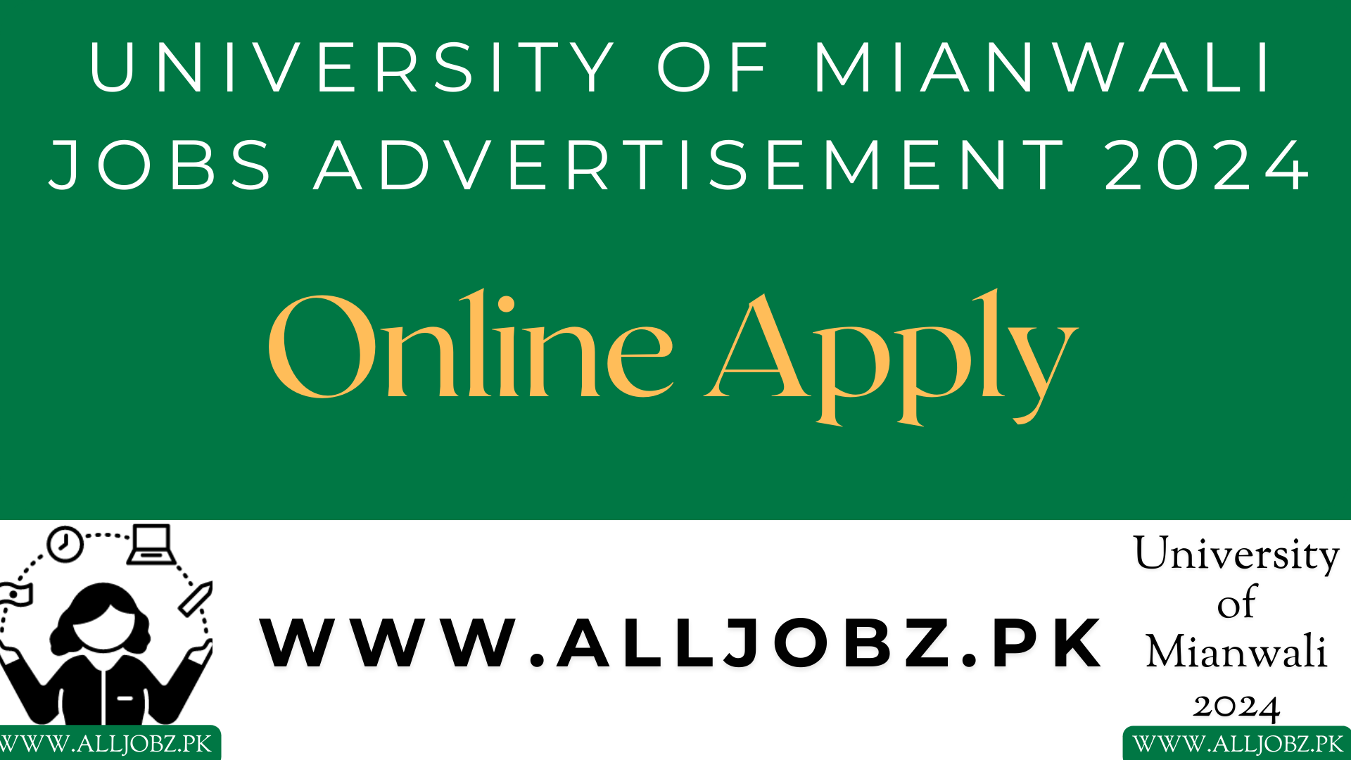 University Of Mianwali Jobs Advertisement Online Apply, University Of Mianwali Jobs For Female,