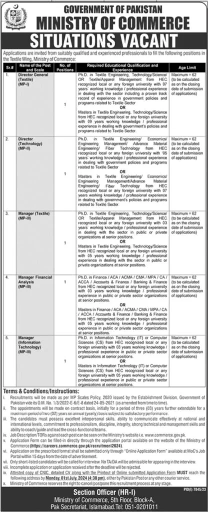 Job Opportunities at Ministry of Commerce 2024 Pakistan 2 Job opportunities at ministry of commerce 2024 pakistan, ministry of commerce jobs 2024, Job opportunities at ministry of commerce 2024 sindh, Job opportunities at ministry of commerce 2024 online apply, Job opportunities at ministry of commerce 2024 last date, Job opportunities at ministry of commerce 2024 karachi, www.commerce.gov.pk jobs online apply, government jobs in pakistan today online apply 2024,