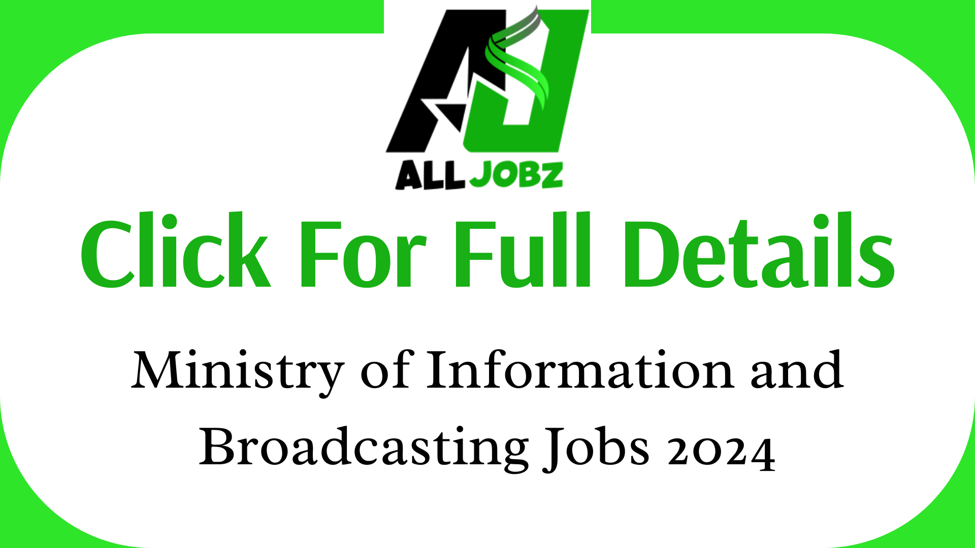 Ministry Of Information And Broadcasting Jobs