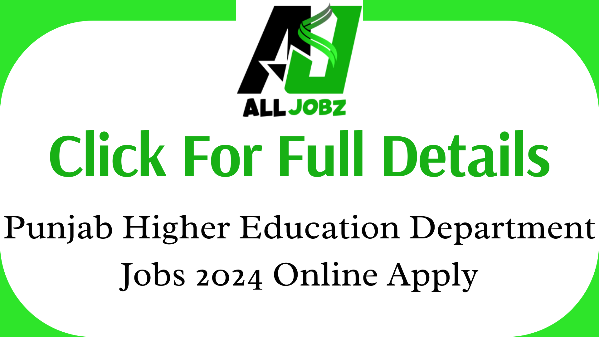 Punjab Higher Education Department Jobs