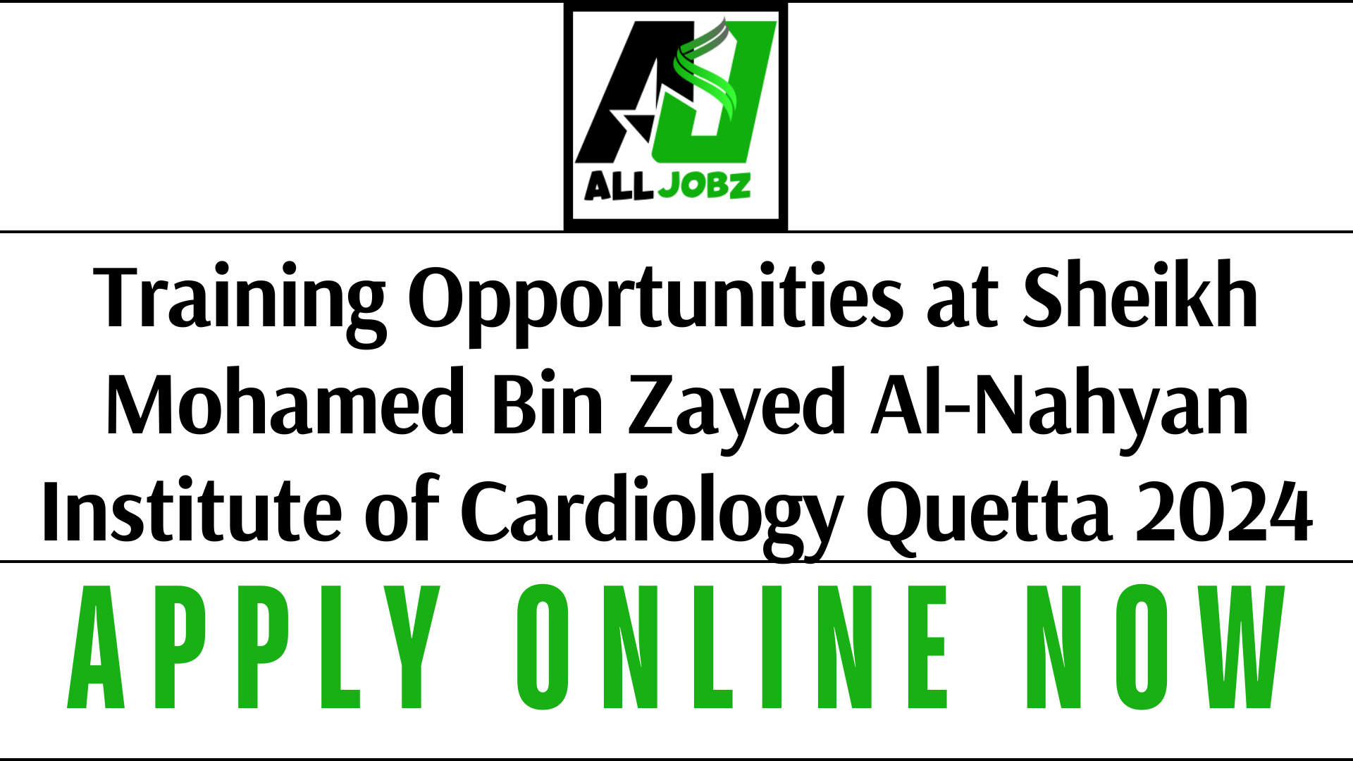 Training Opportunities At Sheikh Mohamed Bin Zayed Al-Nahyan Institute Of Cardiology Quetta 2024