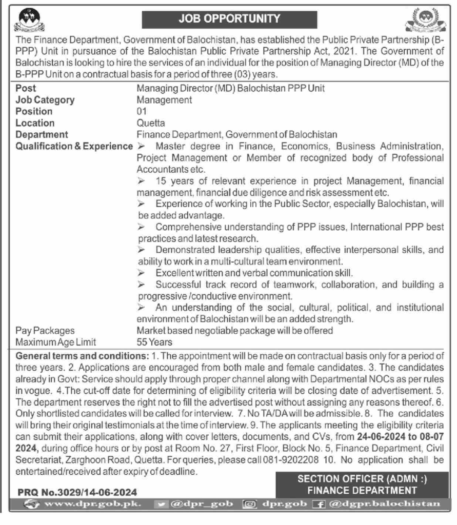 Job Opportunity Managing Director (Md) Balochistan Ppp Unit 2024, Bpsc Tehsildar Advertisement 2024, Www.bpsc.gob.pk 2024, Ppp Balochistan President, Bpsc Advertisement 2024, Bpsc Jobs Advertisement, Bpsc Advertisement 2/2024, Bpsc Advertisement 3/2024, Balochistan Public Service Commission Jobs