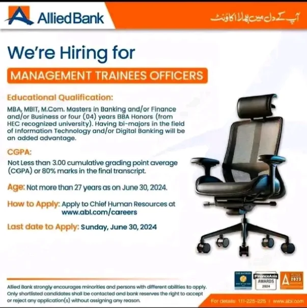 Allied Bank Management Trainee Officers Mto Program, Allied Bank Management Trainee Officers Mto Program 2024, Allied Bank Management Trainee Officers Mto Program Salary, Allied Bank Management Trainee Officers Mto Program Online, Allied Bank Management Trainee Officers Mto Program Apply, Allied Bank Teller Jobs, Allied Bank Mto Job Description, Allied Bank Jobs For Freshers, Www Abl Com Careers Online Apply, Allied Bank Jobs 2024,