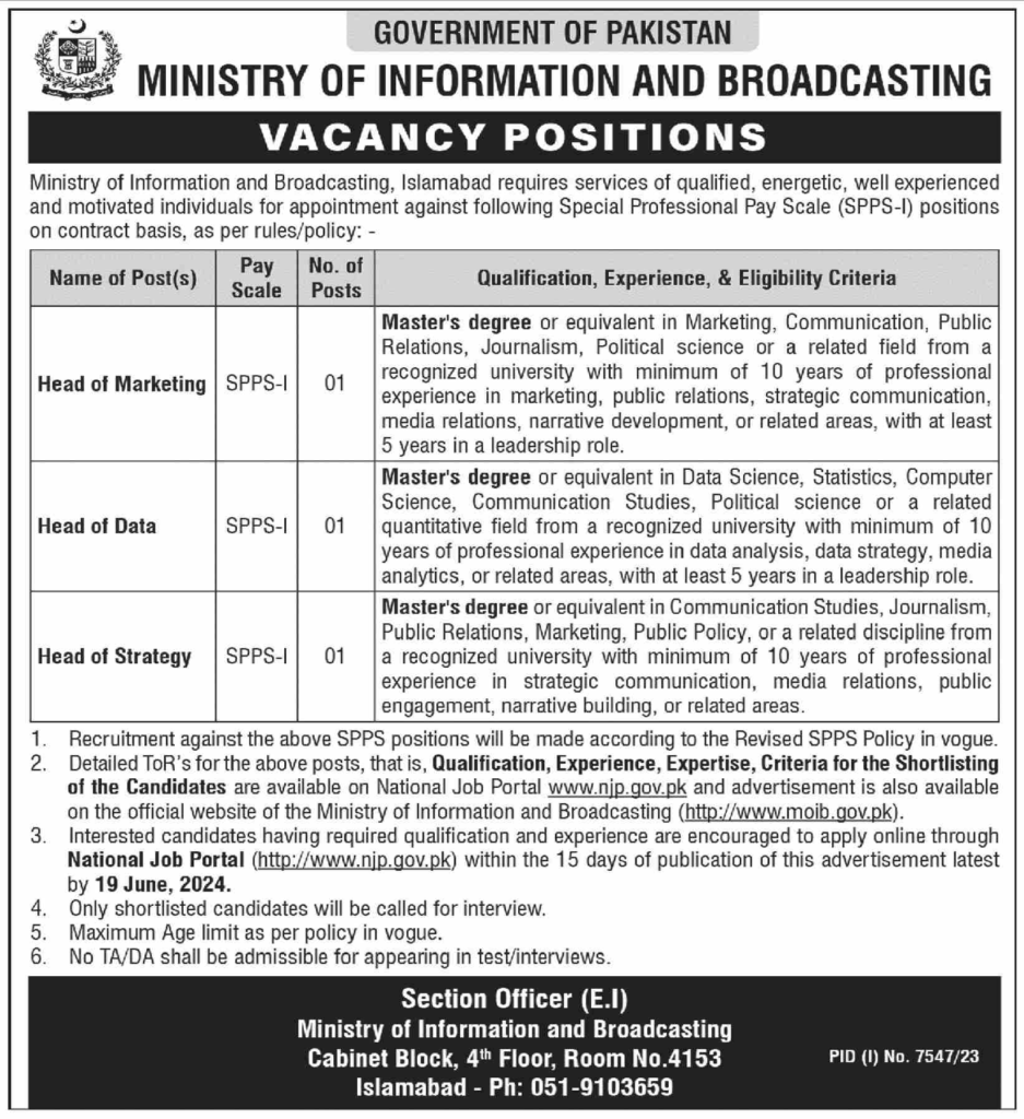 Federal Govt Ministry Of Information And Broadcasting Jobs, Ministry Of Information And Broadcasting Pakistan Jobs, Current Minister Of Information And Broadcasting Pakistan, Ministry Of Information And Broadcasting Jobs Online Apply, Ministry Of Information And Broadcasting Jobs 2024, Current Federal Minister Of Information And Broadcasting, Ministry Of Information And Broadcasting Application Form, Ministry Of Information And Broadcasting Pakistan Address, Ministry Of Information And Broadcasting Contact Number, Ministry Of Information And Broadcasting Location, Information Minister Of Pakistan List, Ministry Of Information And Technology,