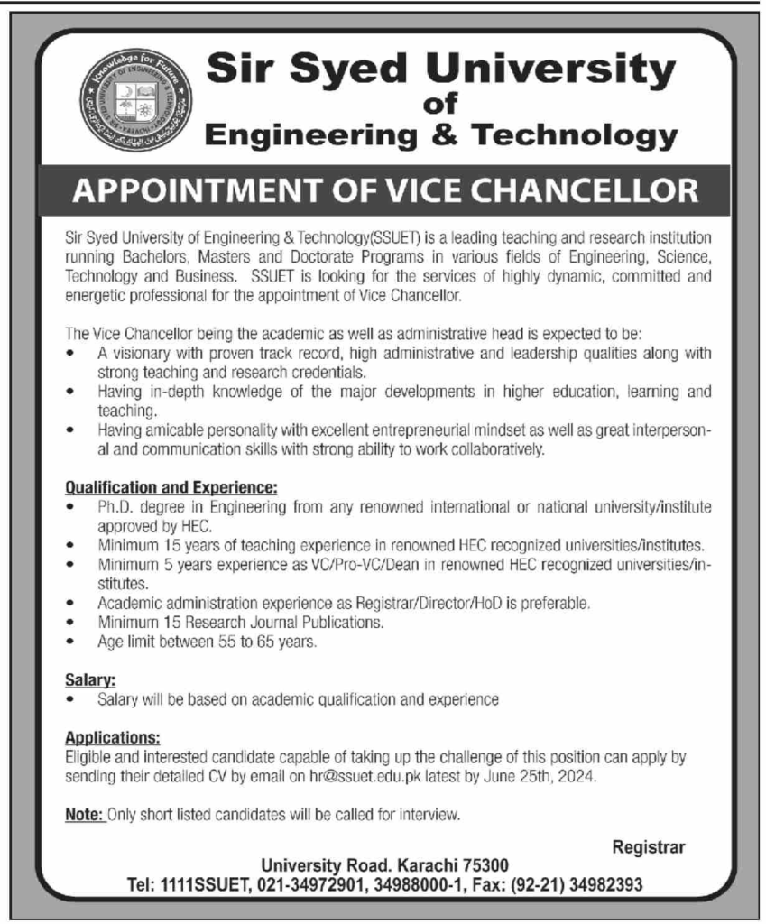 Sir Syed University Of Engineering And Technology Ssuet Jobs, Sir Syed University Of Engineering And Technology Ssuet Jobs Online, Sir Syed University Jobs, Sir Syed University Of Engineering And Technology Ssuet Jobs 2024, Sir Syed University Fee Structure, Sir Syed University Free Courses, Sir Syed University Merit List, Sir Syed University Admission 2024, Ssuet Student Portal,
