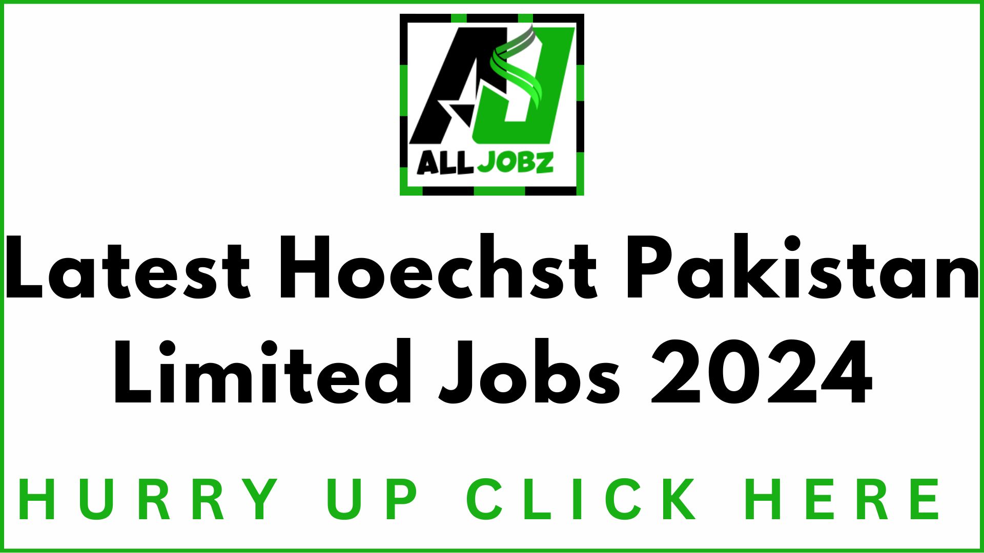 Job Opportunity Pharma Associates At Hoechst Pakistan Limited