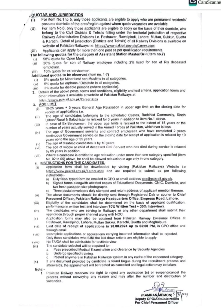 Latest Pakistan Railway 500 Plus New Job Vacancies 2024 3 Latest Pakistan Railway 500 Plus New Job Vacancies 2024