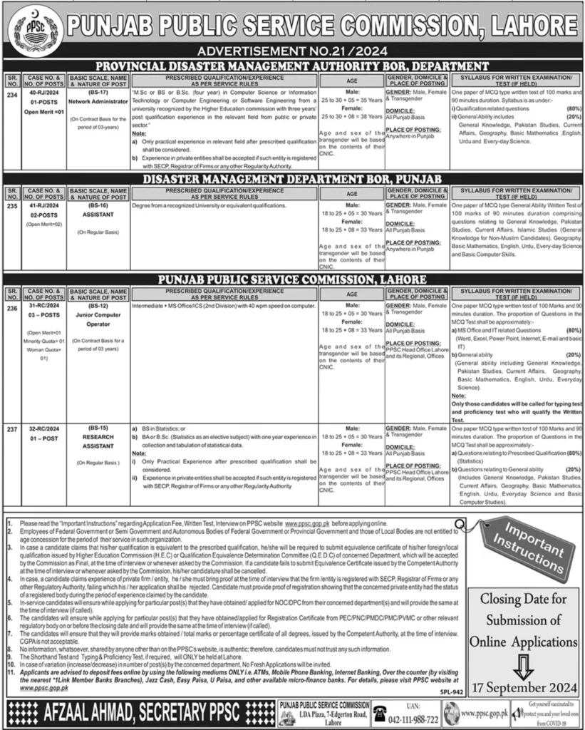 Latest Punjab Public Service Commission Adv No 21 Jobs 2 Latest Punjab Public Service Commission Adv No 21 Jobs