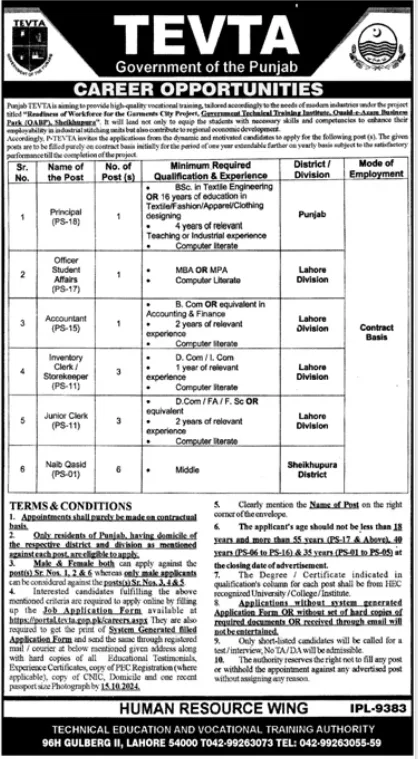 Latest Punjab Technical Education and Vocational New Jobs 2024 2 Latest Punjab Technical Education and Vocational New Jobs