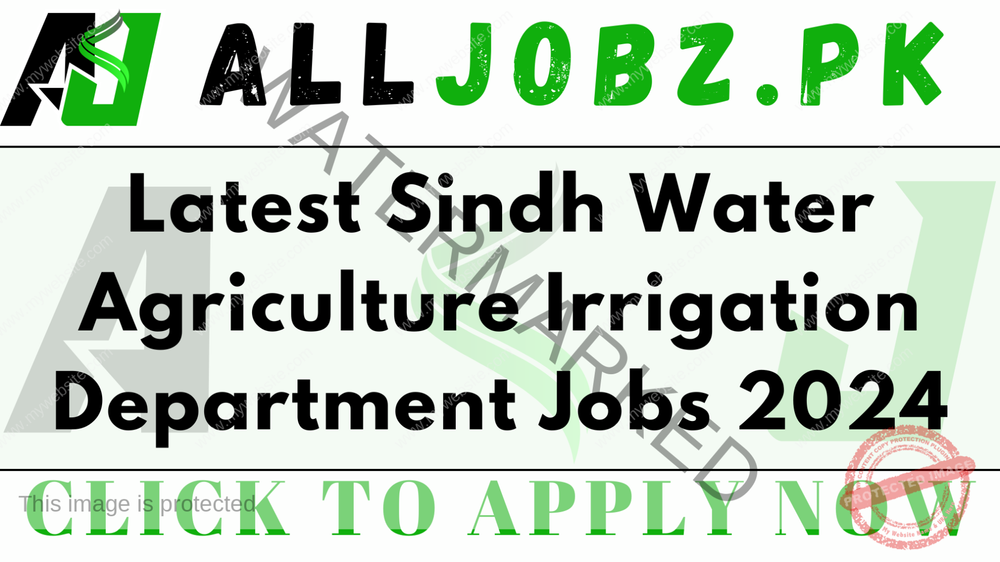 Latest Sindh Water Agriculture Irrigation Department Jobs