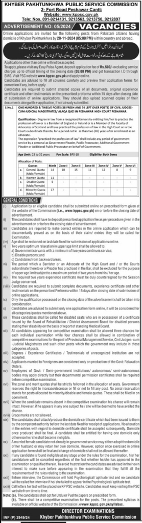 Latest Posts at Khyber Pakhtunkhwa Public Service Commission KPPSC 2024 2 Latest Posts at Khyber Pakhtunkhwa Public Service Commission KPPSC