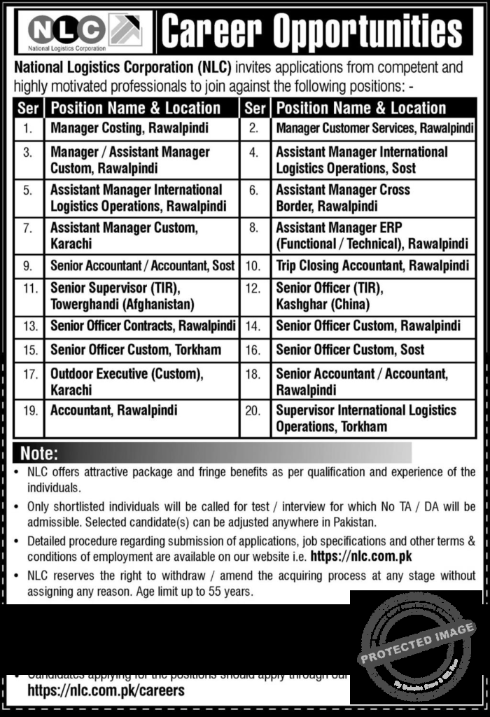 Jobs at National Logistics Corporation NLC 2025 Today 2