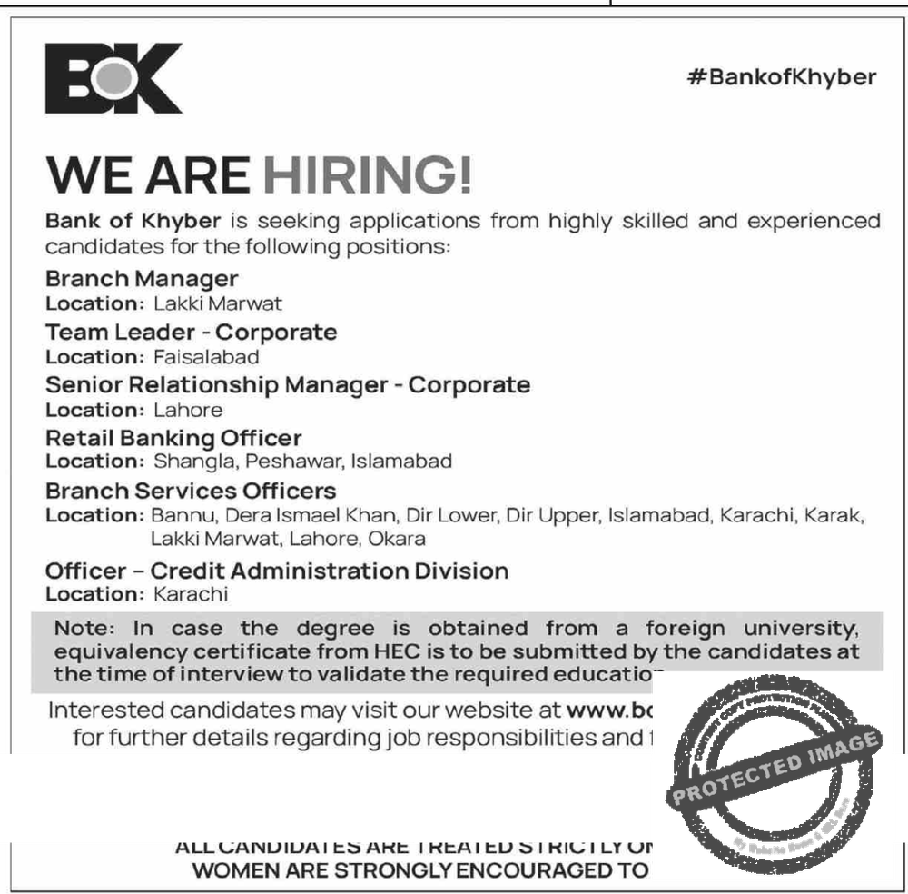 Latest Bank of Khyber BOK Jobs in Pakistan 2024 2 Latest Bank of Khyber BOK Jobs in Pakistan 2024