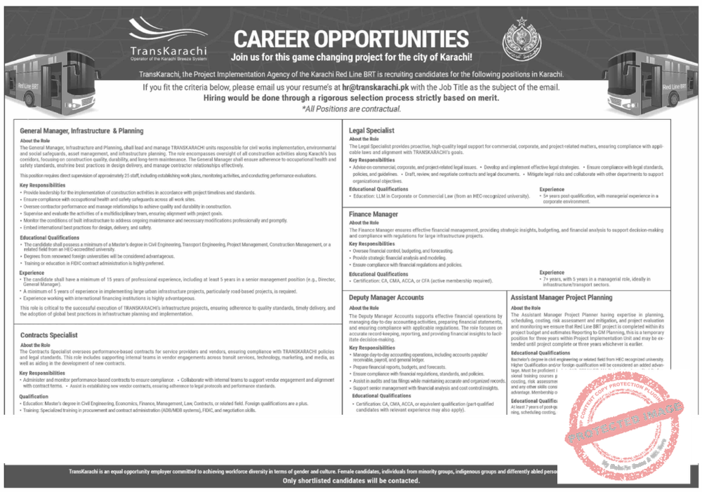 Job Opportunities at Private Company TransKarachi 2024 2 Job Opportunities at Private Company TransKarachi 2024