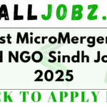 Latest MicroMerger Pvt Ltd NGO Sindh Jobs 2025